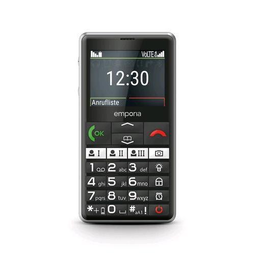 EMPORIA V76 PURE-LTE 2.31" SENIOR PHONE TASTI EXTRA LARGE PULSANTE DI EMERGENZA FINO A 5 NUMERI DI EMERGENZA 4G ITALIA NERO