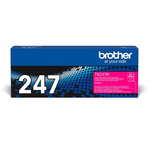 BROTHER TN-247M TONER ALTA CAPACITA' MAGENTA 2.300 PAG PER HLL3210CW / HLL3230CDW / HLL3270CDW / DCPL3550CDW / MFCL3730CDN / MFCL3750CDW / MFCL3770CDW