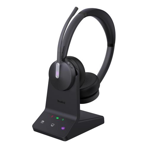 Yealink WH64 Dual Teams Auricolare Wireless A Padiglione Ufficio USB tipo-C Bluetooth Nero