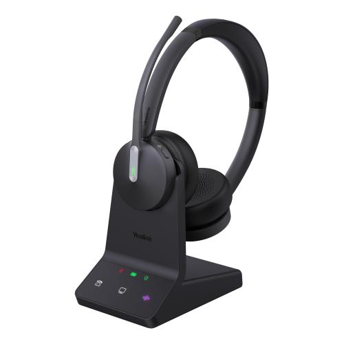 Yealink WH64 Dual UC Auricolare Wireless A Padiglione Ufficio USB tipo-C Bluetooth Nero