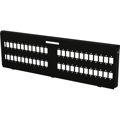 Piastra Adattatrice per 48 Adattatori a Bussola SC Simplex/24/48 LC Duplex/48 E2000 Simplex, Nera