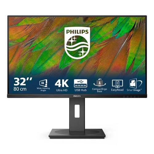 PHILIPS MONITOR 32 LED VA 4K UHD 16:9 4MS 350 CDM, PIVOT, DP/HDMI, MULTIMEDIALE