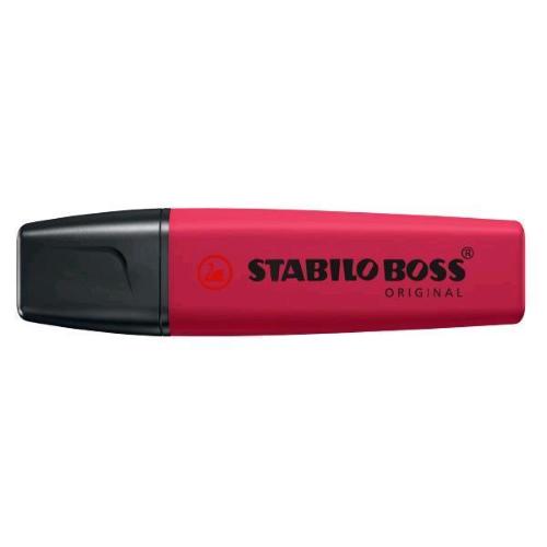STABILO BOSS WILDFLOWER EVIDENZIATORE PUNTA A SCALPELLO 2/5 mm BORGOGNA CONF 10 Pz.