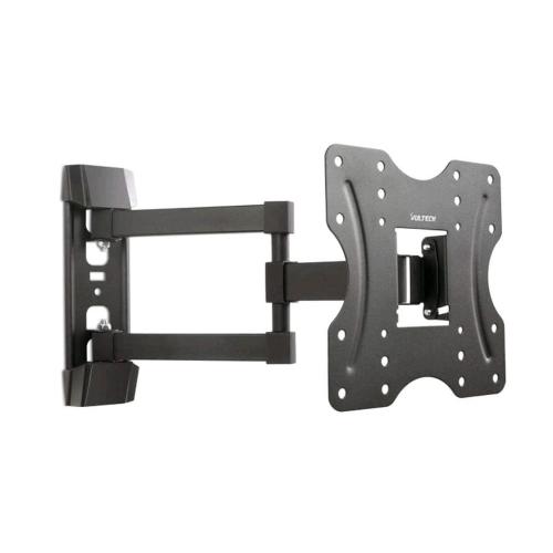 VULTECH BTV-D2342LITE SUPPORTO STAFFA A MURO INCLINABILE A 3 SNODI +3° -10° PER TV A SCHERMO PIATTO LED LCD PLASMA DA 23'' A 42'' VESA 200x200 200X100 100x100 NERO