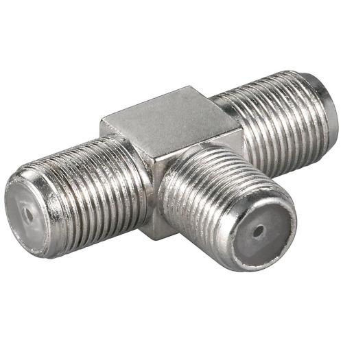 Adattatore Coassiale F a T, Presa Doppia F/F