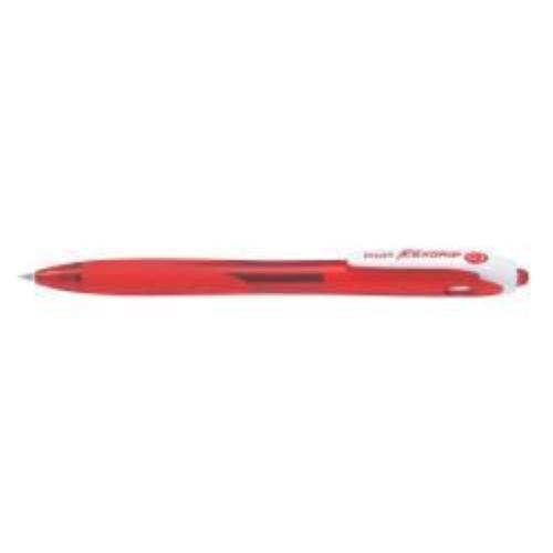 PILOT REXGRIP BEGREEN PENNA A SFERA INCHIOSTRO ROSSO PUNTA FINE FUSTO TRASPARENTE GRIP ERGONOMICO CON MATERIALE RICIC. CONF. 10 Pz.