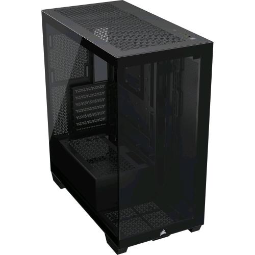 CORSAIR 3500X BLACK MID-TOWER ATX CASE PER PC VETRO TEMPERATO PANORAMICO COMPATIBILE CON SCHEDA MADRE A CONNESSIONE INVERSA NERO