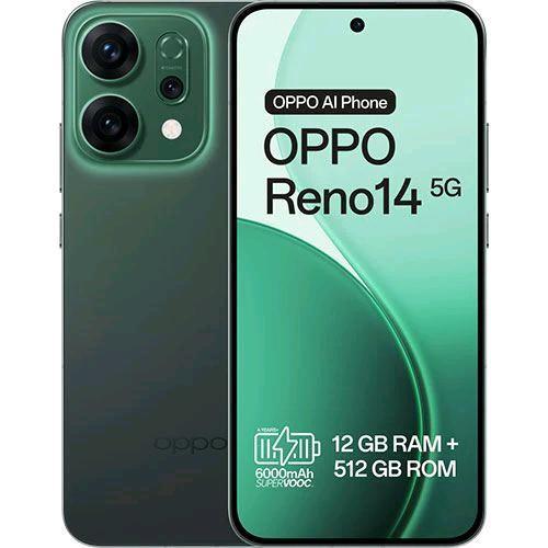 OPPO RENO 14 5G DUAL SIM 6.59" OCTA CORE 512GB RAM 12GB 5G ITALIA LUMINOUS GREEN