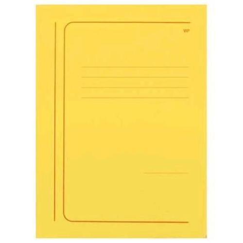 BREFIOCART VIP CARTELLINE 3 LEMBI CON STAMPA IN CARTONCINO 250X350MM A4 COL. GIALLO CONF 20 Pz.