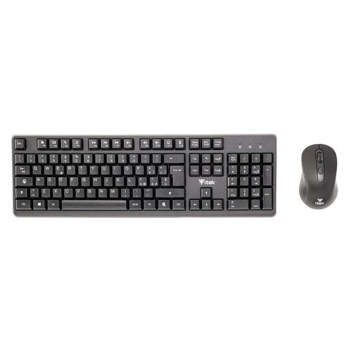 ITEK DEC W01 TASTIERA + MOUSE WIRELESS 2.4GHz NERO