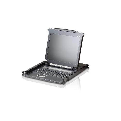 SINGLE RAIL 19" LCD CONSOLE IT