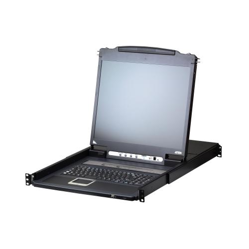8-PORT SINGLE RAIL 19" LCD KVM UK