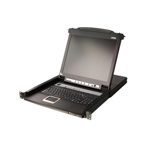 16-PORT SINGLE RAIL 19" LCD KVM FR