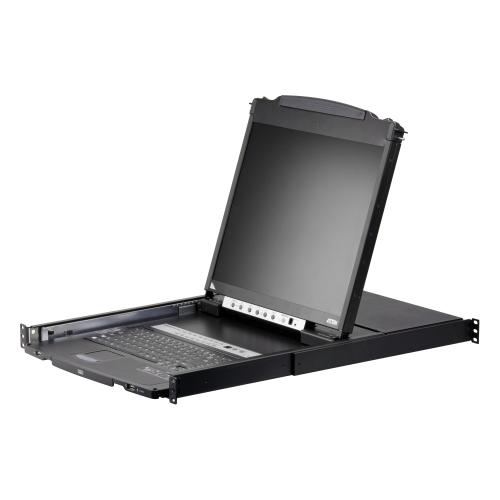 16-PORT DUAL RAIL 19" LCD KVM US