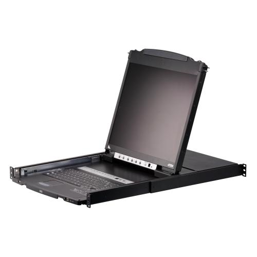 8-PORT DUAL RAIL 19" LCD KVM IT