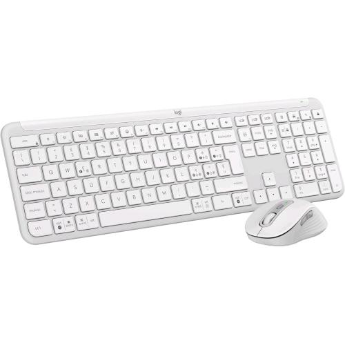 LOGITECH MK950 SIGNATURE SLIM COMBO TASTIERA E MOUSE WIRELESS MULTIDISPOSITIVO FINO A 3 LAYOUT ITALIANO QWERY BIANCO
