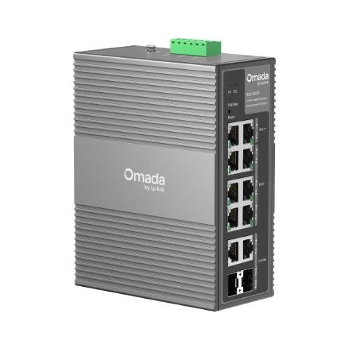 TP-Link Omada IES210GPP switch di rete Gestito Gigabit Ethernet (10/100/1000) Supporto Power over Ethernet (PoE) DIN rail Grigio