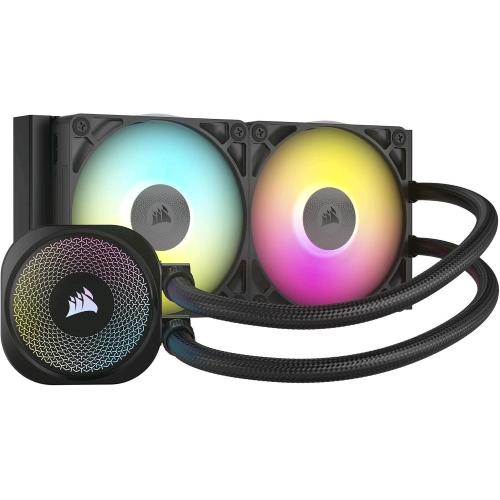 CORSAIR ICUE LINK TITAN 240 RX RGB CPU LIQUID COOLER INTEL DUAL FAN 240mm 1851/1700 AMD AM5/AM4 NERO