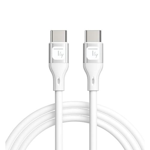 Cavo USB-C&trade; Maschio/Maschio USB 2.0 in Silicone 1m Bianco