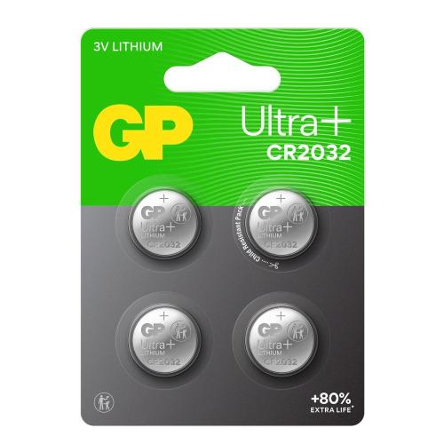 Blister 4 Batterie al Litio a Bottone 3V Lunga Durata CR2032