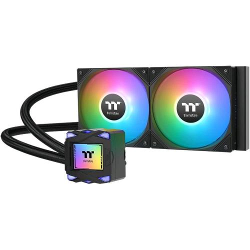 THERMALTAKE LA240 ARGB SYNC/ALL-IN-ONE LIQUID COOLER SYSTEM 2 VENTOLE 120mm Socket:2066/2011/2011-3/1700/1200/1156/1155/1151/115 /AM5/AM4 NERO