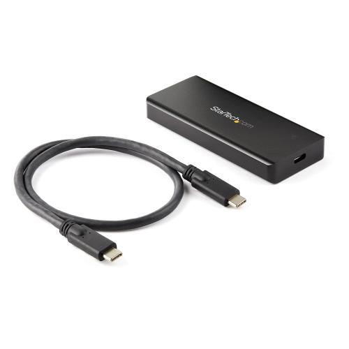STARTECH M2E1BRU31C BOX ESTERNO PER SSD M.2 NVMe SATA III RESISTENTE ALL'ACQUA E ALLA POLVERE IP67 USB-C USB 3.1 Gen 2 NERO
