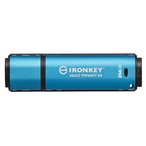 KINGSTON IRONKEY VAULT PRIVACY 50 256GB CHIAVETTA USB-A 3.2 GEN 1 CRITTOGRAFATO BLU