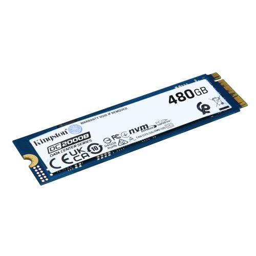KINGSTON DC2000B ENTERPRISE SSD 480GB M.2 2280 NVMe PCIe 4.0 Lettura: 7000 MB/s Scrittura: 800 MB/s