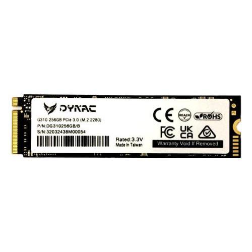 DYNAC G310 SSD 256GB M.2 2280 NVMe Express 3.0 3D TLC NAND LETTURA 2100 MB/s SCRITTURA 1000 MB/s
