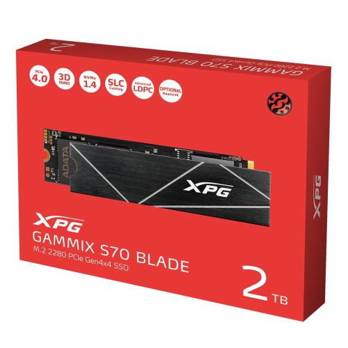 ADATA XPG GAMMIX S70 BLADE SSD 2.000GB GAMING NVMe M.2 2280 PCI Express 4.0 3D NAND