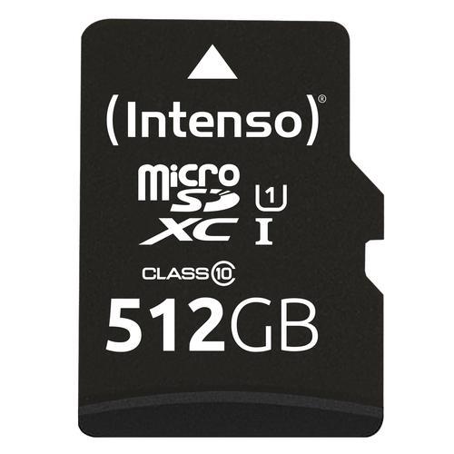 INTENSO MICRO SDXC CON ADATTATORE 512 GB CLASSE 10 UHS-INERO
