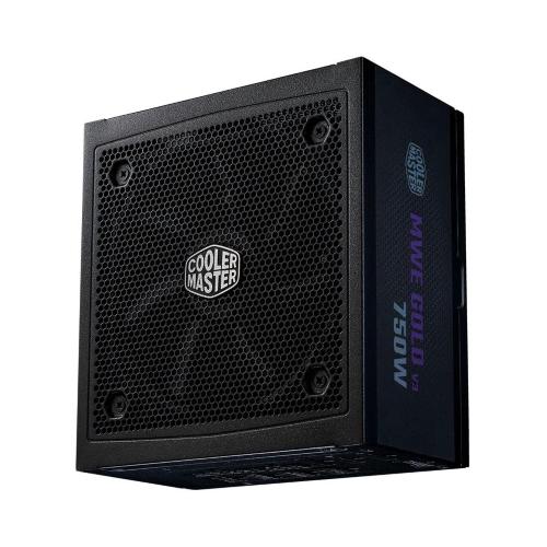 COOLER MASTER MWE GOLD 750 V3 ALIMENTATORE 750 W 80 PLUS GOLD FAN 120mm PFC ACTIVE NON MODULARE 24-pin ATX 3.1 NERO