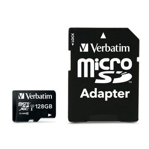 VERBATIM 44085 MICRO SD XC 128GB CLASSE 10 CON ADATTATORE SD