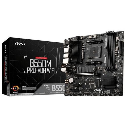 MSI B550M PRO-VDH WI-FI SCHEDA MADRE FORM MICRO ATX CHIPSET AMD B550 SOCKET AM4