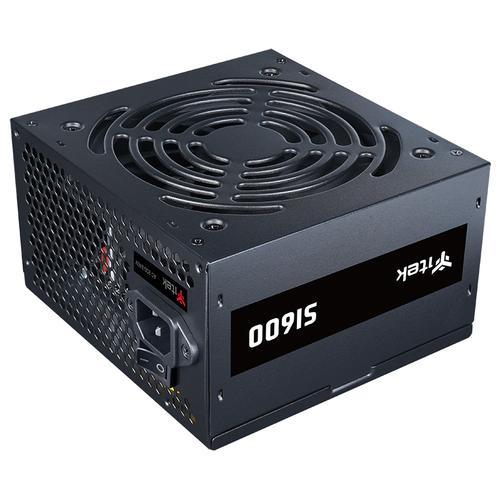 ITEK SI600 ALIMENTATORE 600 W 80 PLUS PFC ATTIVO SILENT FAN 12cm 3 CONNETTORI SATA - EPS (4+4 poli) ATX 20+4 PIN NERO