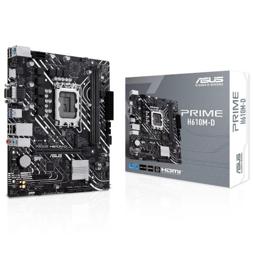 ASUS PRIME H610M-D SCHEDA MADRE MICRO ATX SOCKET 1700 INTEL H610 EXPRESS 2x DDR5 - M.2 PCIe 3.0 - USB 3.0 - PCI-Express 4.0 16x