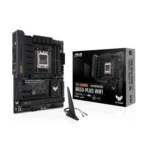ASUS TUF GAMING B650-PLUS WIFI SCHEDA MADRE B650 ATXAM5 4xDDR5DC DISPLAYPORT HDMI 1xPCIe4.0x16 4xSATA3 M.2 WIFI USB3.2 NERO