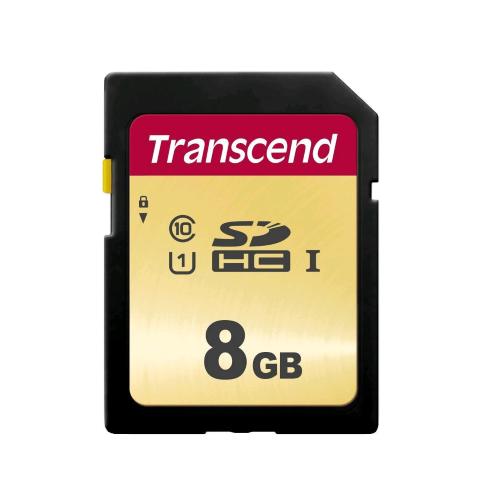 TRANSCEND 500S 8GB SDHC UHS-I CLASSE 10