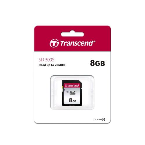 TRANSCEND SD 300S SDHC 8GB CLASSE 10