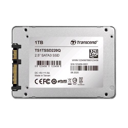 TRANSCEND SSD220Q SSD 1.000GB 2.5" SATA III QLC 3D NAND