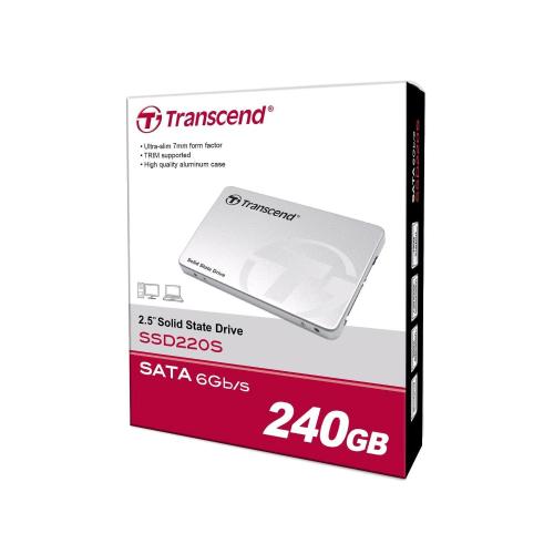 TRANSCEND TS240GSSD220S SSD INTERNO 240GB INTERFACCIA SATA III FORMATO 2.5"