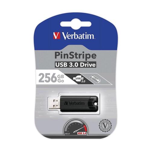 VERBATIM STORE N GO PINSTRIPE 256GB USB 3.0 NERO