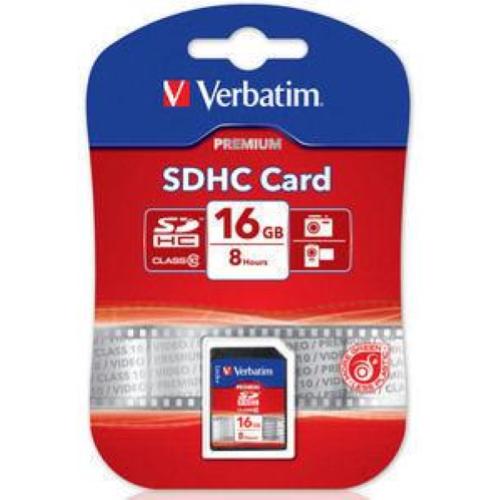 VERBATIM SCHEDA SD HC 16GB CLASSE 10