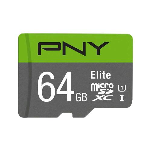 PNY ELITE 64GB MICRO SDXC CLASSE 10 UHS + ADATTATORE SD