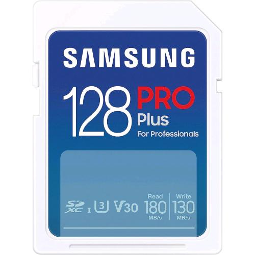 SAMSUNG PRO PLUS SD CARD 128GB XC U3 V30