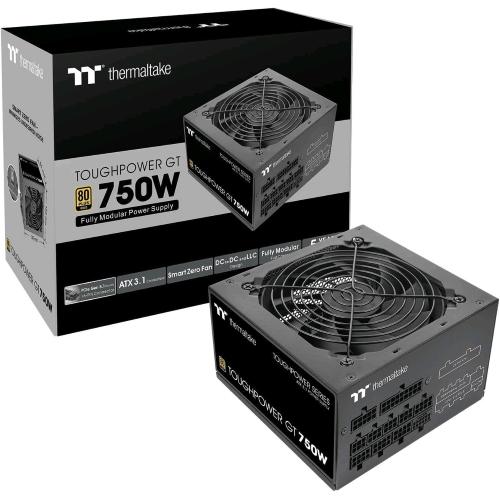 THERMALTAKE TOUGHPOWER GT ALIMENTATORE 750 W 80 PLUS GOLD MODULARE NERO