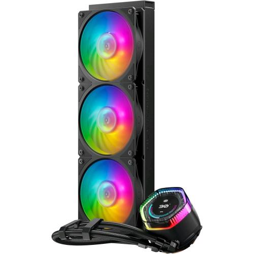 COOLER MASTER MASTERLIQUID 360 ION CPU COOLER LIQUID ARGB DISSIPATORE A LIQUIDO TRIPLE FAN DISPLAY LCD 2.1" NERO