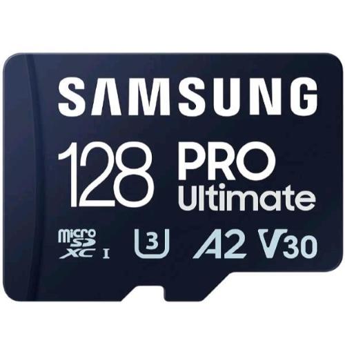 SAMSUNG PRO ULTIMATE MB-MY128SA MICROSD MEMORY CARD 128GB 128 GB - A2 / VIDEO CLASS V30 / UHS-I U3 - UHS-I MICROSDXC - BLU
