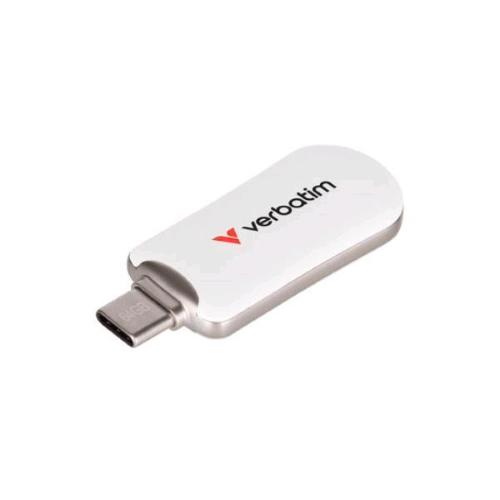 VERBATIM PLECTRA FLASH DRIVE 256GB USB-C BIANCO