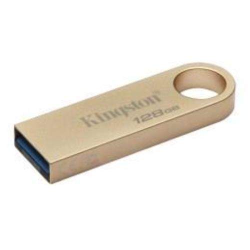 KINGSTON DATATRAVELER SE9 G3 128GB CHIAVETTA USB-A 3.2 GEN 1 LETTURA 220 MB/s SCRITTURA 100 MB/s IN METALLO GOLD